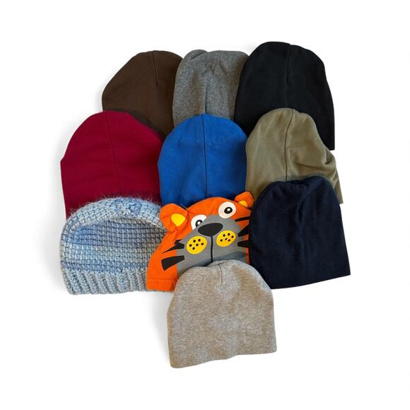 Baby Boy Beanie Hat Set (10 Hats Total) - Picture 2 of 6